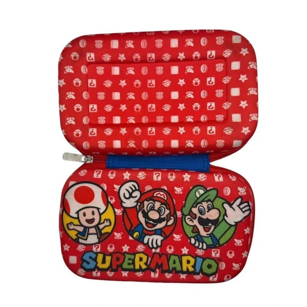 Official Nintendo Super Mario Zipper Hard Shell Pencil Case